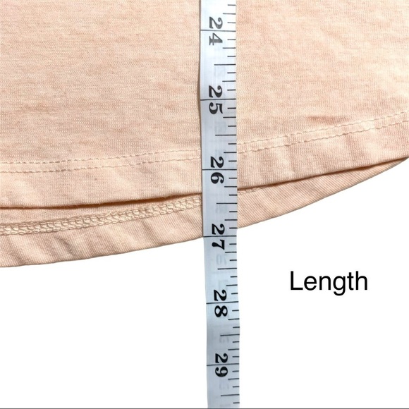 Maurices Soft Pink Orange Peach Coral Homegrown Graphic T-Shirt Size Large - Picture 15 of 16